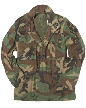 Giacca Militare Originale Americana m65 woodland usata