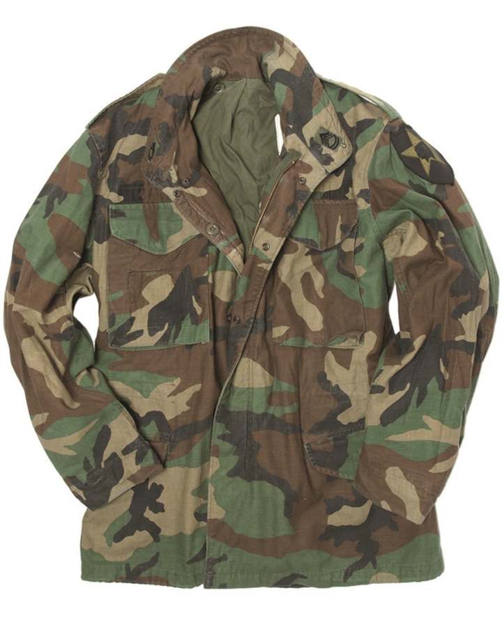 Giacca Militare Originale Americana m65 woodland usata