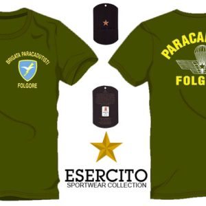 T-shirt ufficiale Brigata Paracadutisti Folgore verde