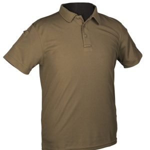 Polo Tattica quick dry Mil-tec di colore verde