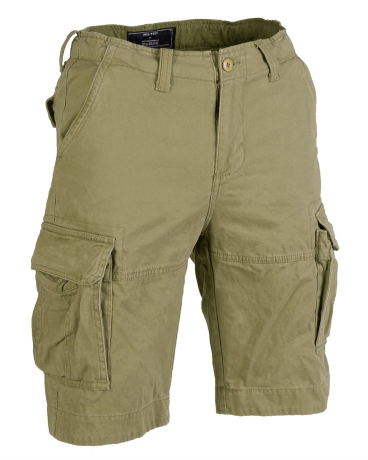 Bermuda militari stile vintage MIL-TEC di colore verde