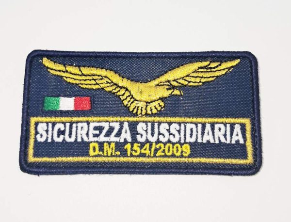 Patch Aquila Sicurezza Sussidiaria DM 154/2009 giallo
