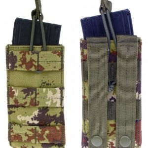 Portacaricatore da pistola singolo MIL-TEC di colore verde
