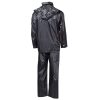 Completo antipioggia giacca pantaloni MFH di colore nero