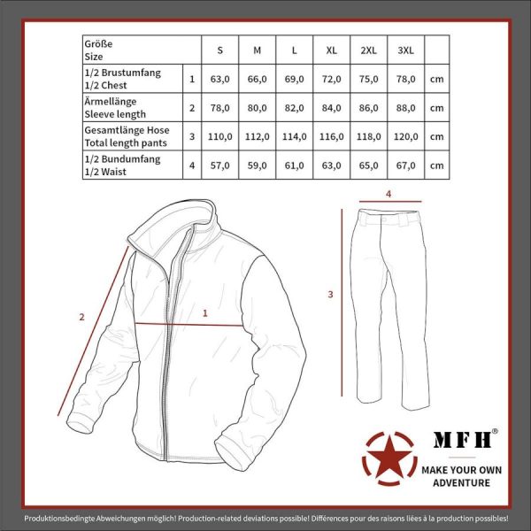 Completo antipioggia giacca pantaloni MFH  operation camo