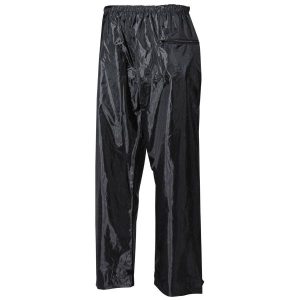 Pantaloni Impermeabili in poliestere/pvc neri