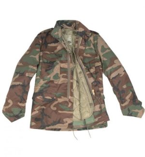 Giacca parka M65 MIL-TEC woodland con interno staccabile