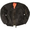 Giubbotto Pilota Bomber MA-1 by MIL-TEC di colore nero