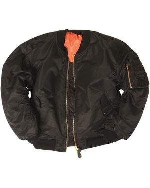 Giubbotto Pilota Bomber MA-1 by MIL-TEC di colore nero