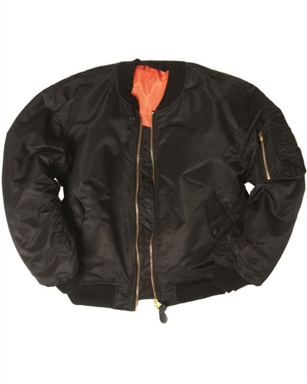 Giubbotto Pilota Bomber MA-1 by MIL-TEC di colore nero