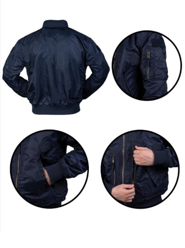 Fly Jacket Bomber Americano MIL-TEC di colore blu