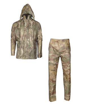 Completo antipioggia giacca pantaloni MIL-TEC multicam