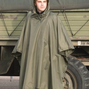 Poncho militare MIL-TEC in tessuto antistrappo verde