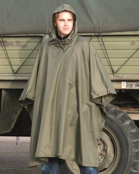 Poncho militare MIL-TEC in tessuto antistrappo verde