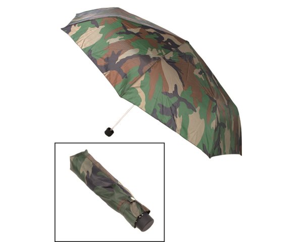 Ombrello tascabile mimetico woodland