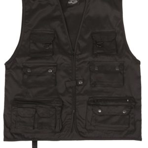 Gilet Multisache MIL-TEC per security e outdoors nero