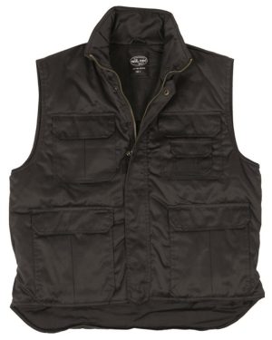 Gilet multitasche invernale MIL-TEC di colore nero