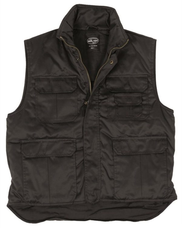 Gilet multitasche invernale MIL-TEC di colore nero