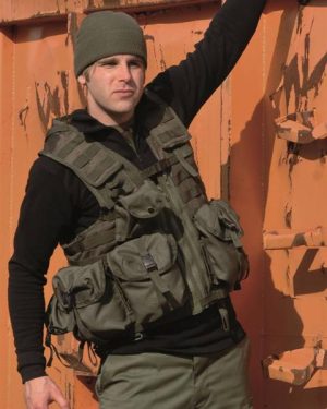 Gilet tattico 8 tasche verde