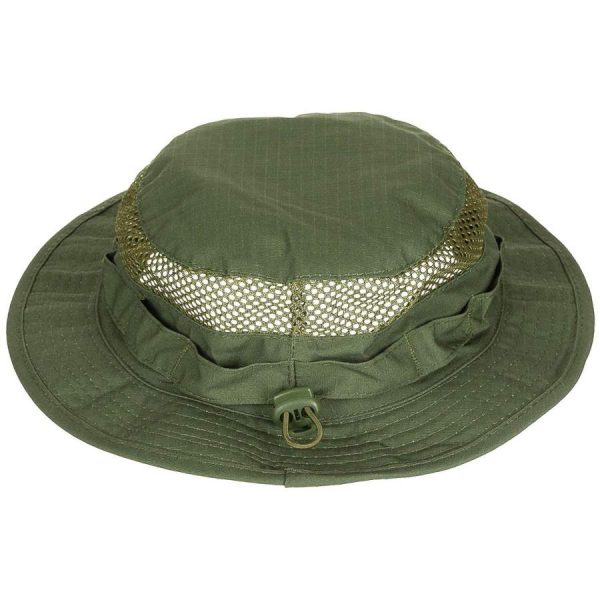 Cappello MFH tipo gi boonie con rete traspirante verde