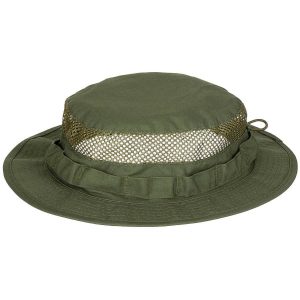 Cappello MFH tipo gi boonie con rete traspirante verde