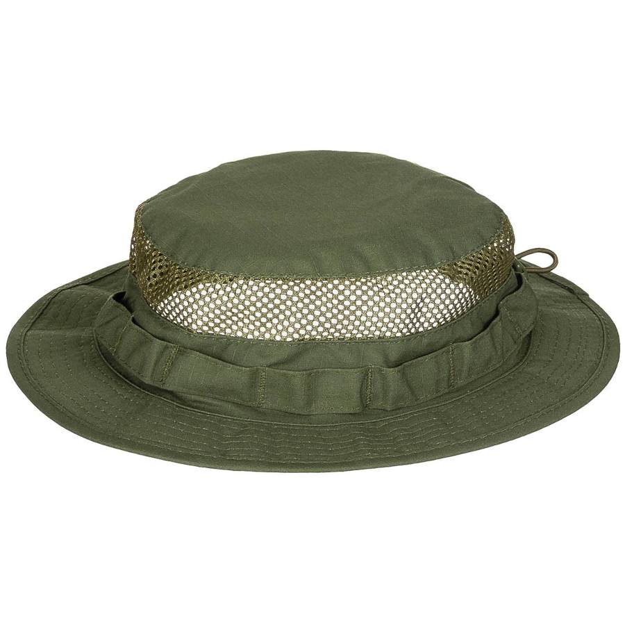 Cappello MFH tipo gi boonie con rete traspirante verde