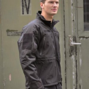Giacca Softshell professionale MIL-TEC di colore nero