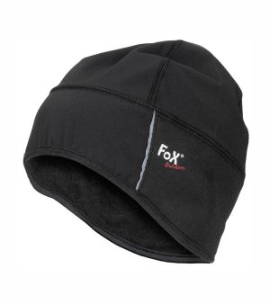 Berretto impermeabile in softshell Fox Outdoor di colore nero