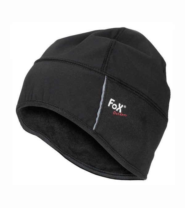 Berretto impermeabile in softshell Fox Outdoor di colore nero