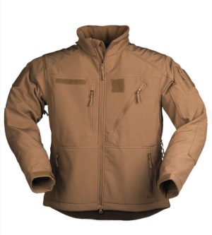Giacca Softshell MIL-TEC di colore Dark Coyote