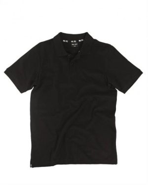 Polo Miltec in cotone piquet nera