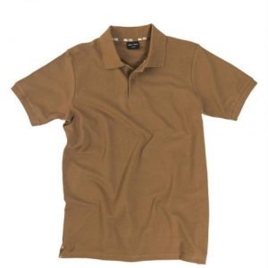 Polo Miltec in cotone piquet coyote