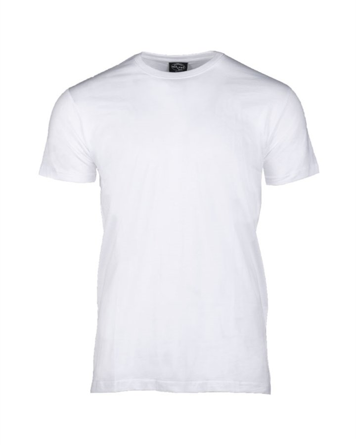 T-shirt militare MIL-TEC di colore bianco 100% cotone