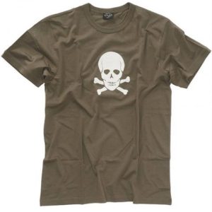 T-shirt teschio verde