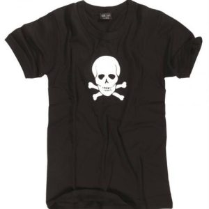 T-shirt teschio nera