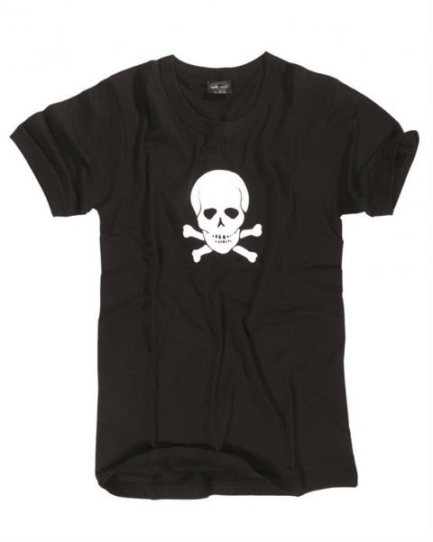 T-shirt teschio nera