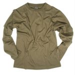 images T-shirt manica lunga by MIL-TEC di colore verde OD 100% cotone