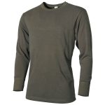 images Maglia intima termica MFH in caldo cotone di colore verde