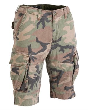 Bermuda militari stile vintage MIL-TEC mimetiche woodland