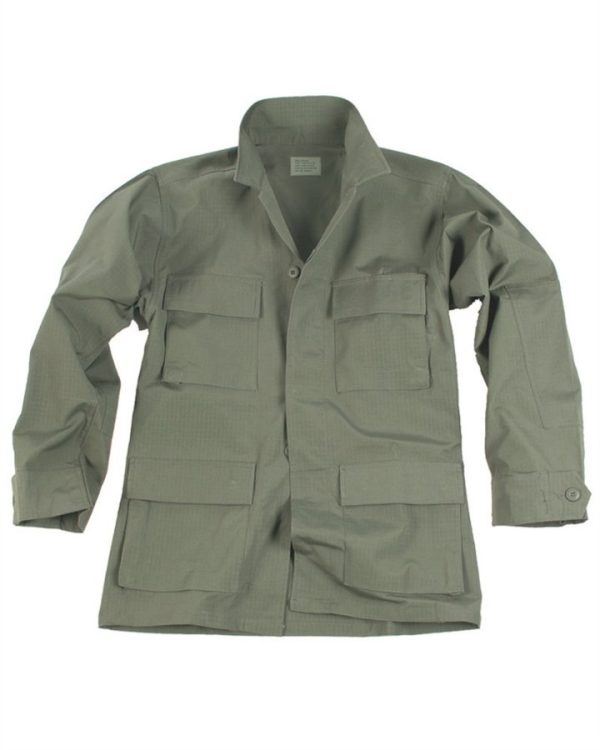 Giacca mimetica BDU  rip stop TEESAR® di colore verde