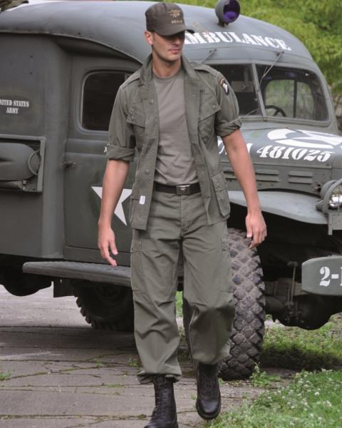 Giacca Militare Vietnam m64 MIL-TEC di colore verde