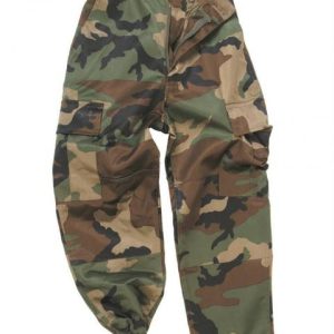 Pantaloni mimetici BDU bambino woodland