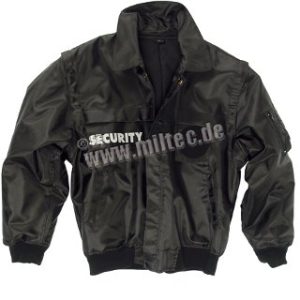 Giubbotto Security nero sfoderabile