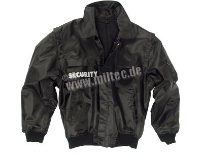 Giubbotto Security nero sfoderabile