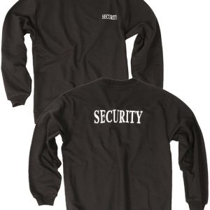 Felpa Security con logo nera