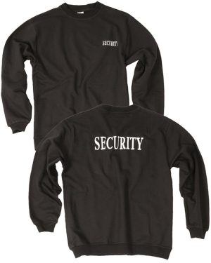 Felpa Security con logo nera