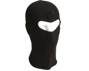 Passamontagna a un foro  in 100% cotone  nero