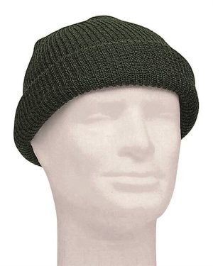 Berretto tipo americano MIL-TEC di colore verde 100% lana