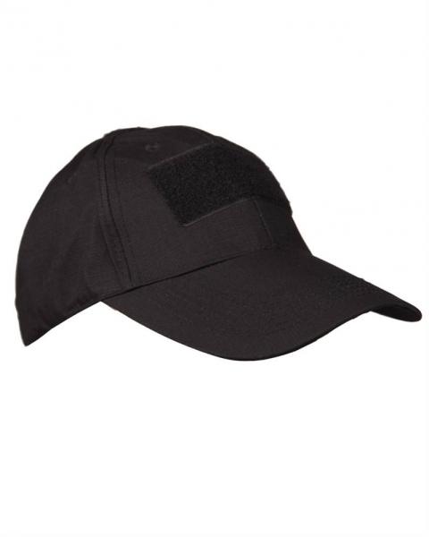 Cappello tipo baseball  MIL-TEC nero con 3 portapatch