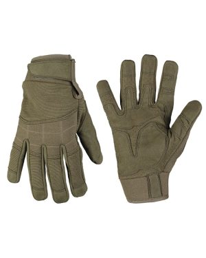 Guanti Tattici Assault MIL-TEC di colore verde OD